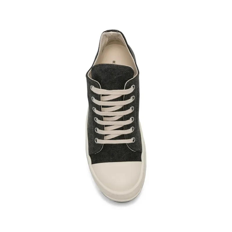 Rick Owens Drkshdw Canvas Low-top “Black” (DS02F6802 CVG 14811)