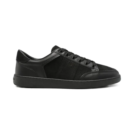 Ferragamo Gancini panelled leather “Black” (798331)