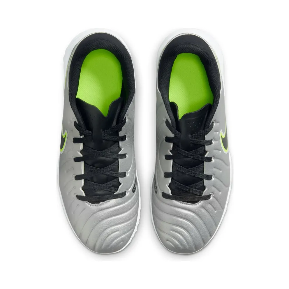 Nike Tiempo Legend 10 Academy TF Metallic Silver Volt Black (DV4351-001)