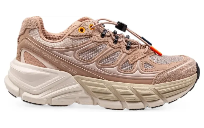 Barracuda Round-One sneakers met vlakken – Beige (BD1570B00ROU23Q307)