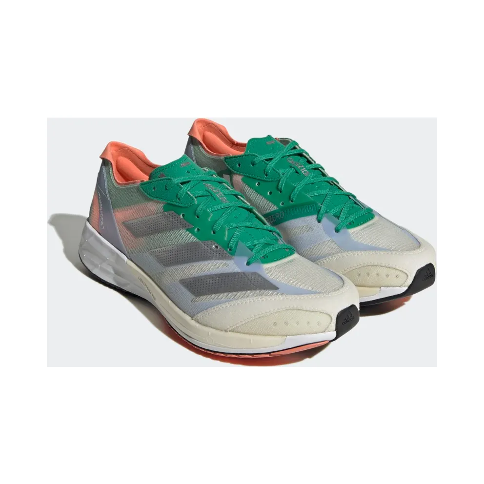 adidas Adizero Adios 7 White Tint / Silver Metallic / Court Green (HQ3699)