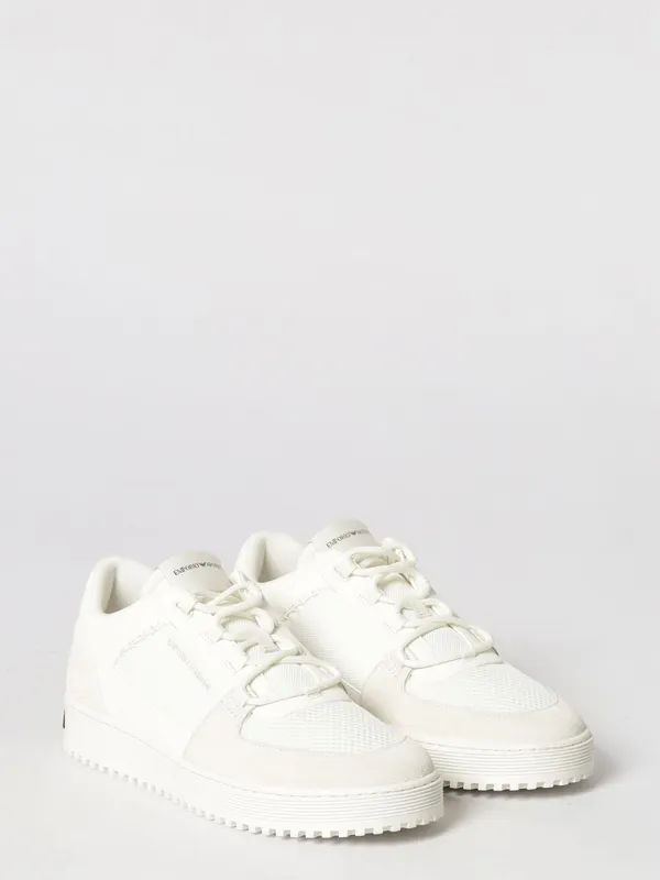 Emporio armani Mesh and Suede White (EM004838AF24321M0360)