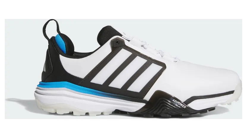 Adidas ADIPOWER 26 SPIKELESS GOLFSCHOENEN Cloud White / Core Black / Lucid Ray Blue (JP8394)