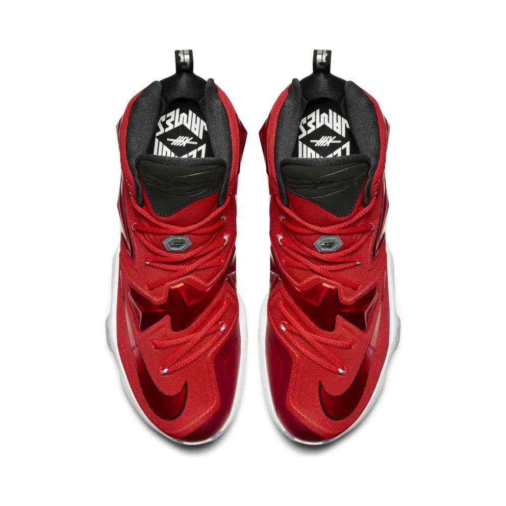 Nike LeBron 13 Away University Red/White-Black-Laser Orange (807219-610)