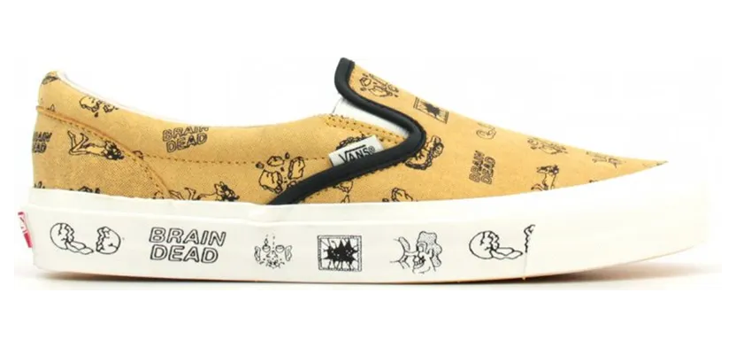 Vans Slip-On Brain Dead Gold