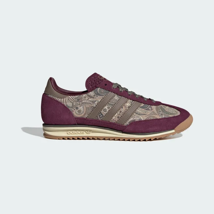Adidas SL 72 OG X LIBERTY LONDON SCHOENEN Maroon / Khaki Six / Olive Strata (KI4804)