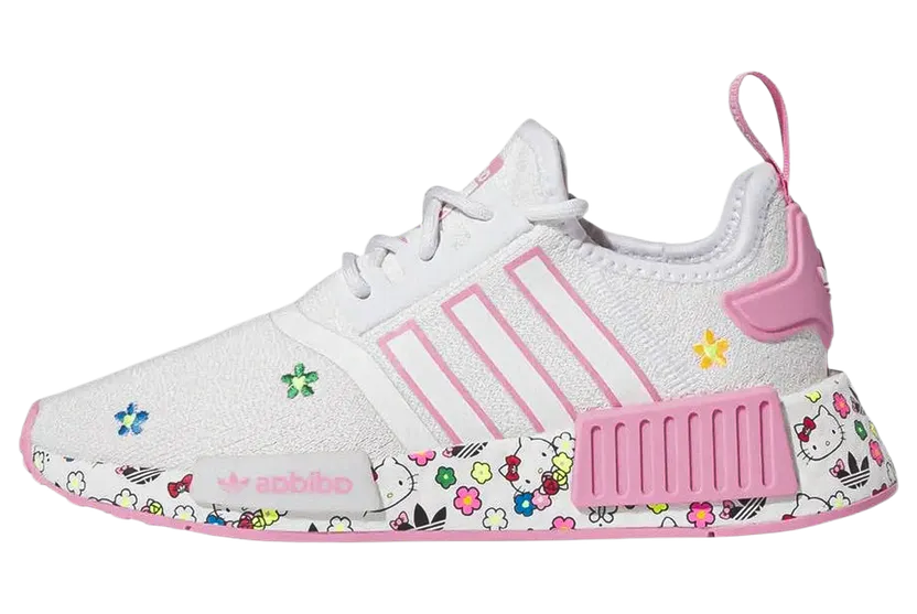 Adidas Hello Kitty NMD R1 GS “Footwear White / Bliss Pink / Vivid Red” (IE8289)