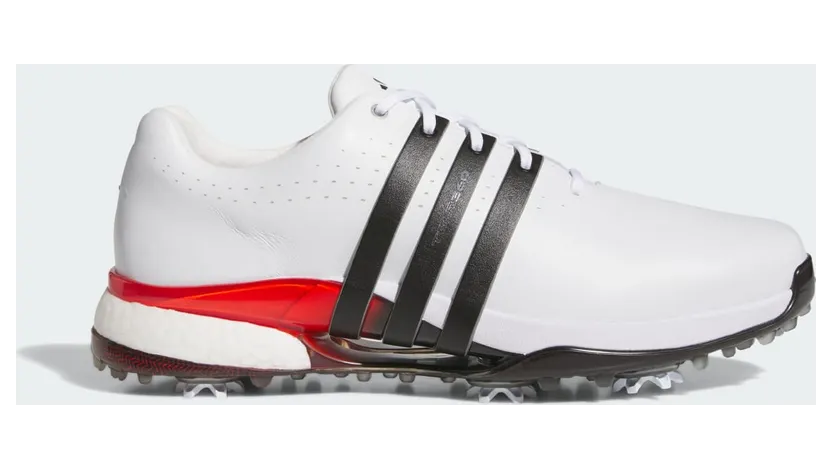 Adidas Tour360 24 Golf “Cloud White Core Black Lucid Red” (IH8539)