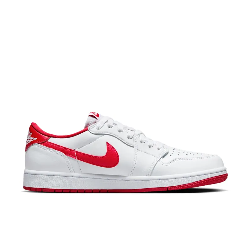 Air Jordan 1 Low OG White/White/University Red (CZ0790-161)