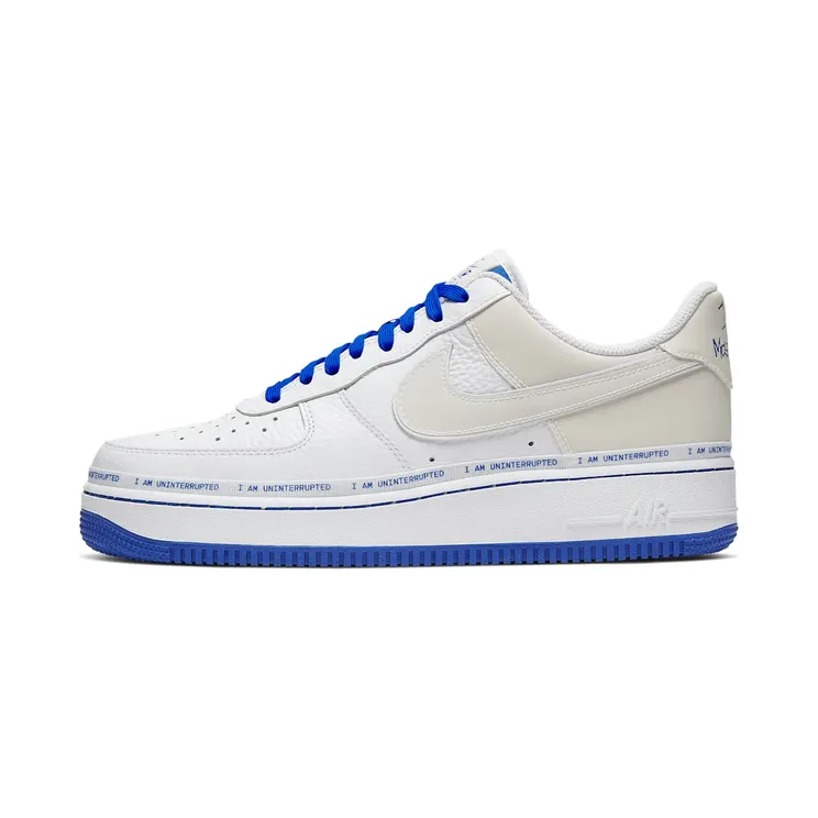Nike Air Force 1 07 MTAA QS Uninterrupted More Than “White / Racer Blue / Black” (CQ0494-100)