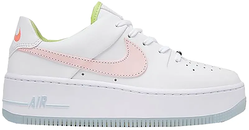 Nike Air Force 1 Sage Low One Of One (W) White/Pink Quartz-Hydrogen Blue-White (CW5566-100)