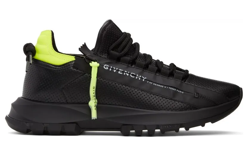 Givenchy Black & Yellow Spectre Zip Sneakers (BH003MH153)