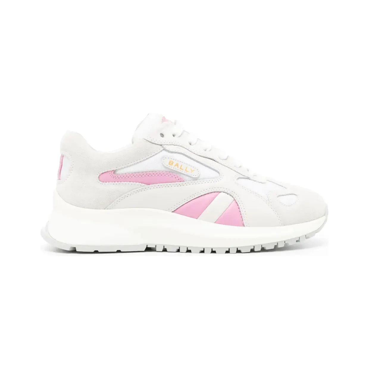 Bally Leren met contrasterend vlak “White” (WK008ITE027)