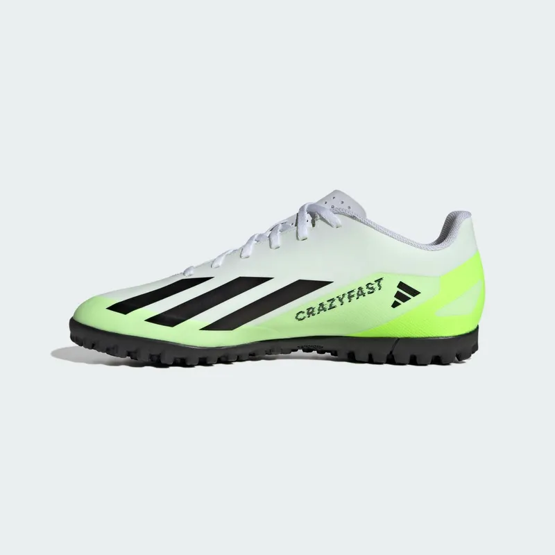 adidas X Crazyfast.4 Turf Cloud White Core Black Lucid Lemon (IE1583)