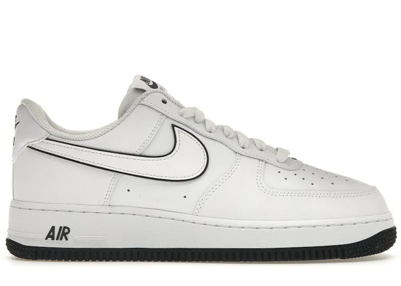 Nike Air Force 1 ’07 Low White Black Outline Swoosh (DV0788-103)