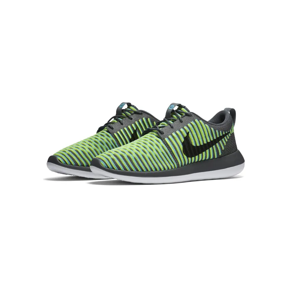 Nike Roshe Two Flyknit Gamma Blue Dark Grey/Gamma Blue-Volt-Black (844833-004)