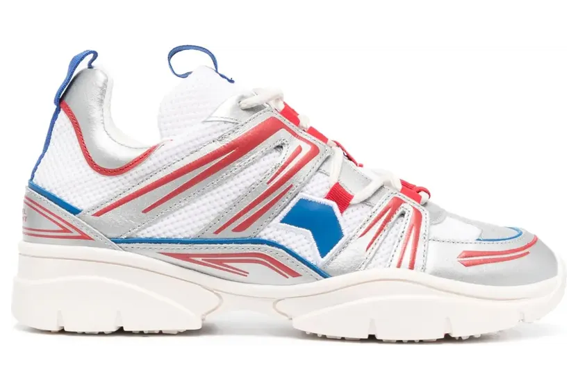 ISABEL MARANT Kindsay sneakers met vlakken – Wit (BK0016FAA1E80S)