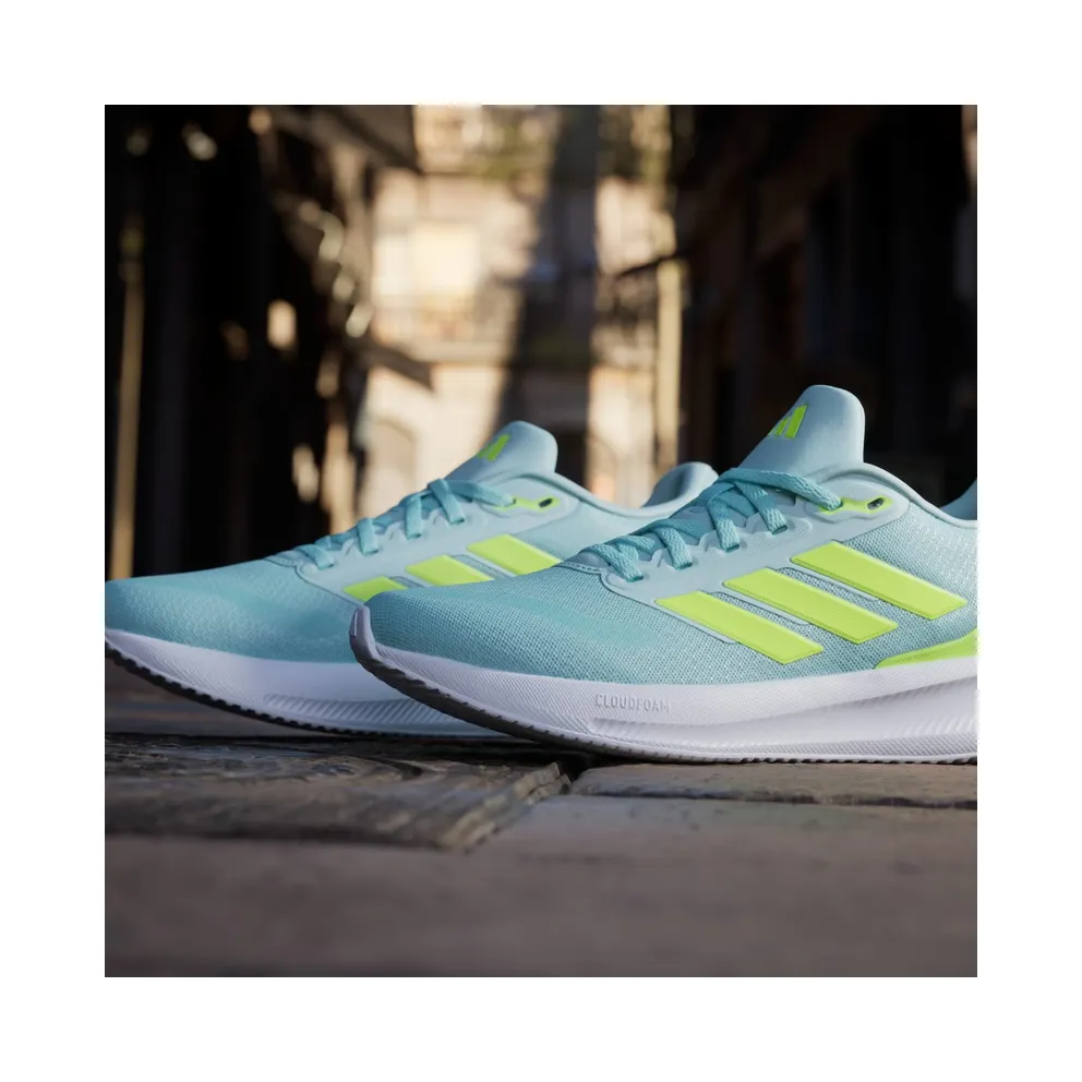 adidas Runfalcon 5 Semi Flash Aqua Lucid Lemon Core Black (JR3088)