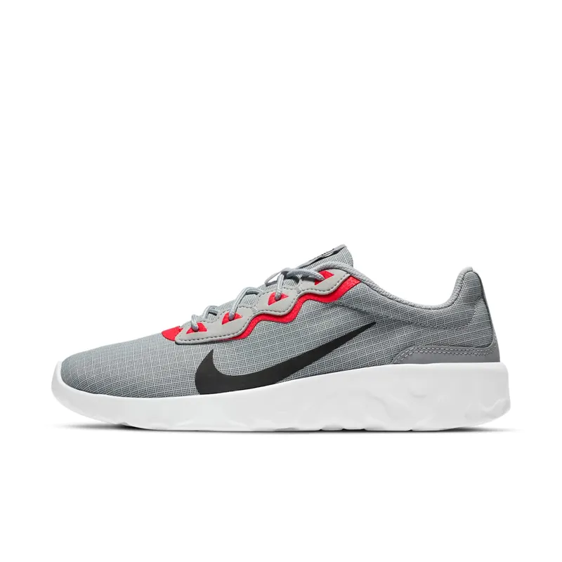 Nike Explore Strada Grey “Light Sandstone / University Red / White / Black” (CD7093-012)