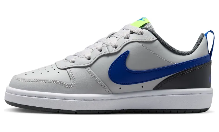 Nike Court Borough Low 2 Grey Fog Game Royal (GS) (BQ5448-012)