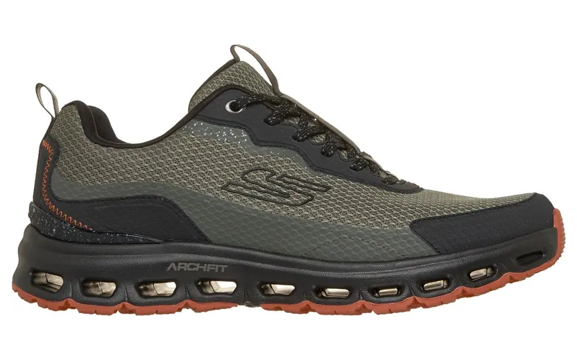 Skechers Waterproof: Arch Fit Glide-Step All-Terrain – Peak Crest Sneaker Olijf/Zwart