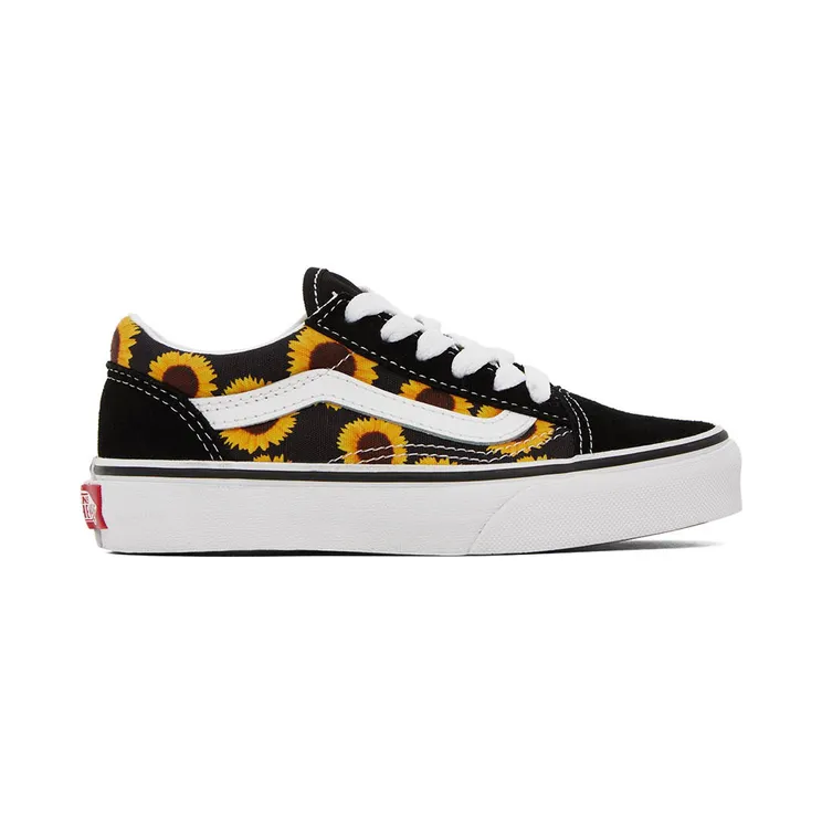 Vans Kids Black & Yellow Old Skool Little Kids Sneakers (VN0A7Q5FY23)