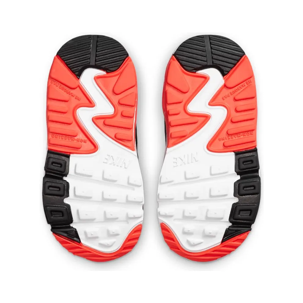 Nike Air Max 90 Infrared 2020 (TD) White/Black-Cool Grey-Radiant Red (DC8333-100)
