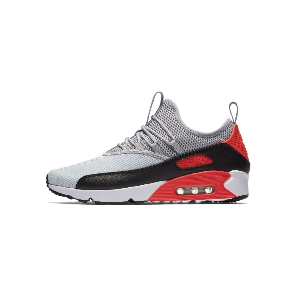Nike Air Max 90 EZ Wolf Grey Bright Crimson Wolf Grey/Cool Grey-Black-Bright Crimson-White (AO1745-002)