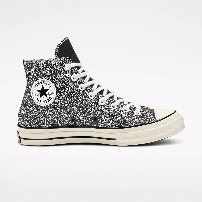 Converse Chuck Taylor All-Star 70s Hi JW Anderson Glitter Multi-Color Black/White-Egret (164697C)