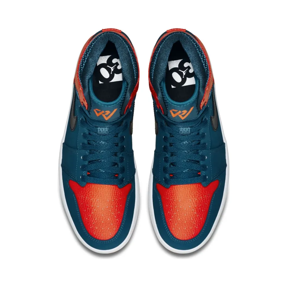 Jordan 1 Retro Russell Westbrook PE Dark Teal/Black-Infrared 23-White (332550-312)