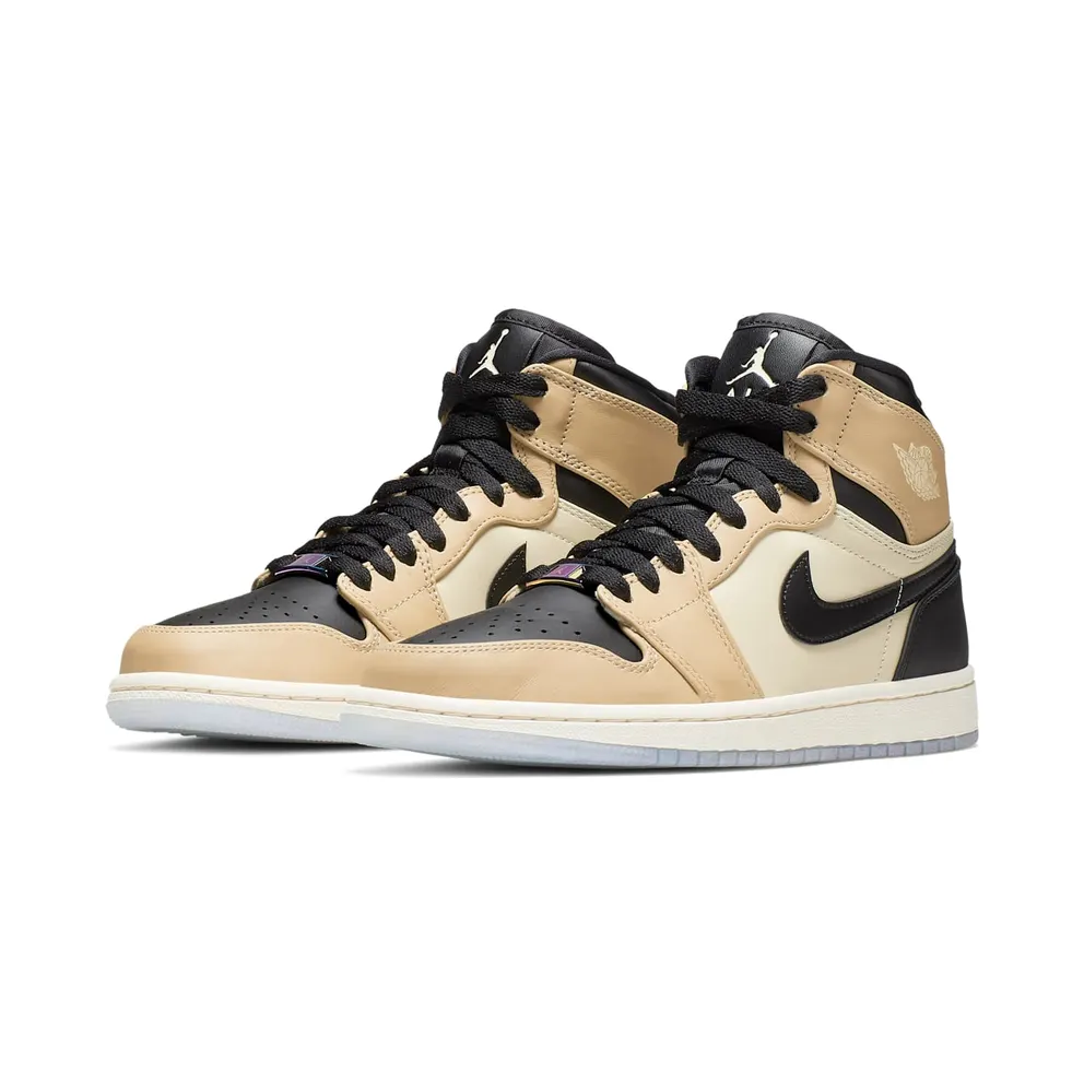 Jordan 1 Retro High Black Mushroom (W) Black/Fossil-Pale Ivory-Mushroom (AH7389-003)