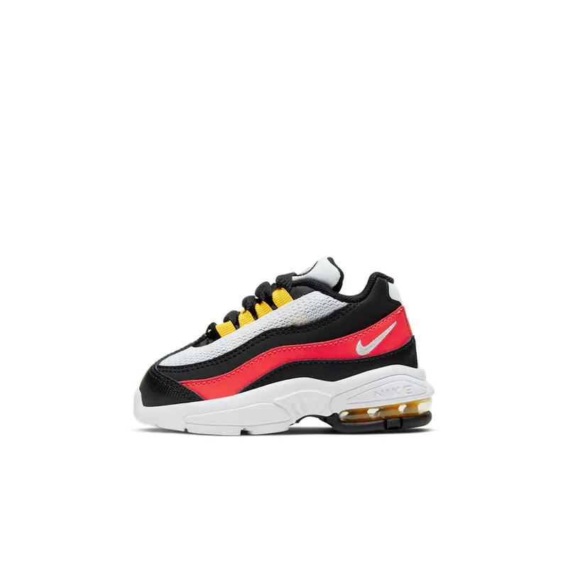 Nike Air Max 95 White Bright Crimson Black (TD) White/White-Bright Crimson (905462-105)
