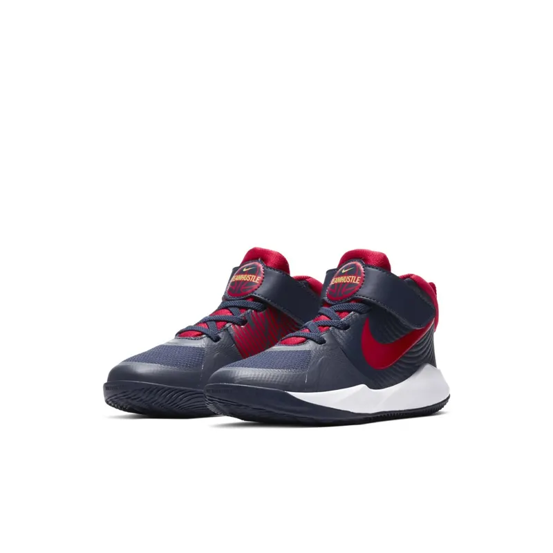 Nike Team Hustle D 9 Midnight Navy (PS) Midnight Navy/White/Saffron Quartz (AQ4225-403)