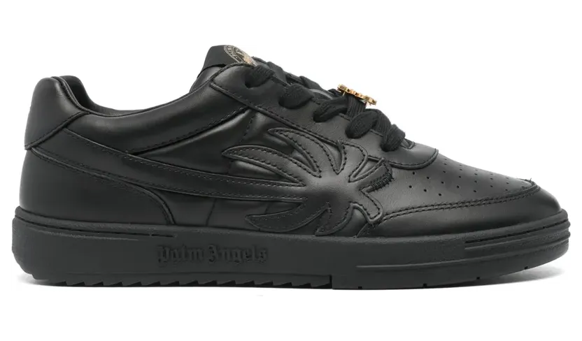 Palm Angels Palm Beach University leren “Black” (PMIA097S24LEA0011010)