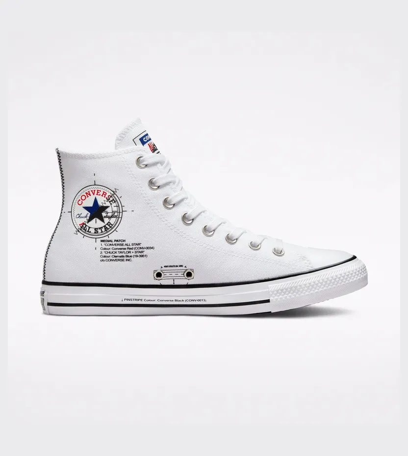 Converse Chuck Taylor All Star Blueprint Wit/high Risk Red (A01587C)