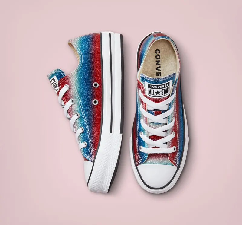 Converse Chuck Taylor All Star Lift Platform Glitter Drip (A00444C)