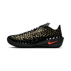Nike Air Zoom GT Cut 4 Victor Wembanyama Gold Panther “Black / Metallic Gold / Bright Crimson” (IU1960-001)