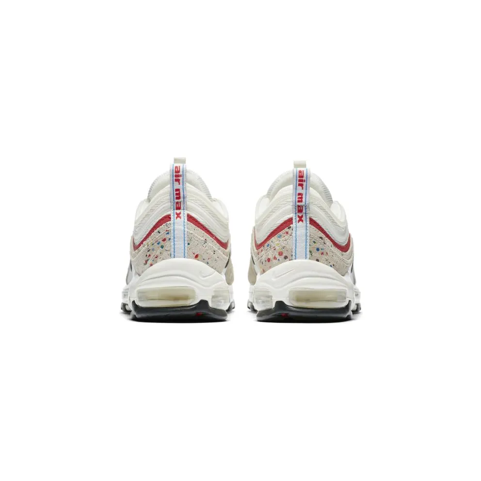 Nike Air Max 97 Paint Splatter Sail/Black-University Red (312834-102)