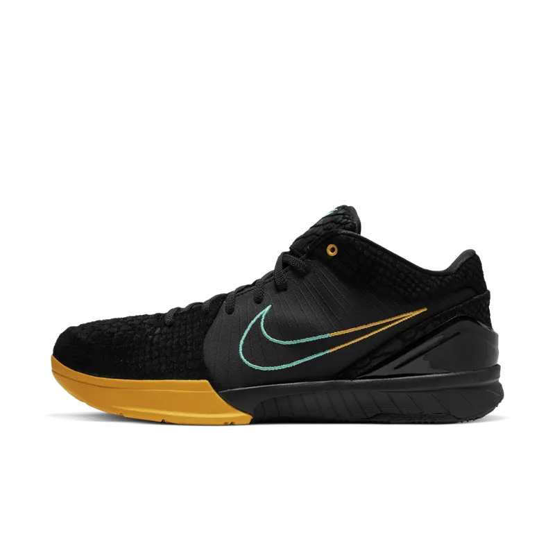 Nike Kobe 4 Protro FTB Snake Black/Aurora Green-University Gold (AV6339-002)