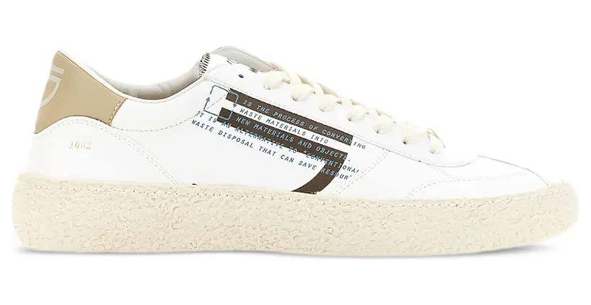 Puraai Sneakers met leren vlakken – Beige (PISTACCHIOGREEN)