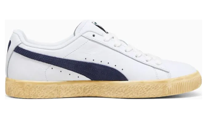 Puma Clyde Vintage White Navy (394687-01)