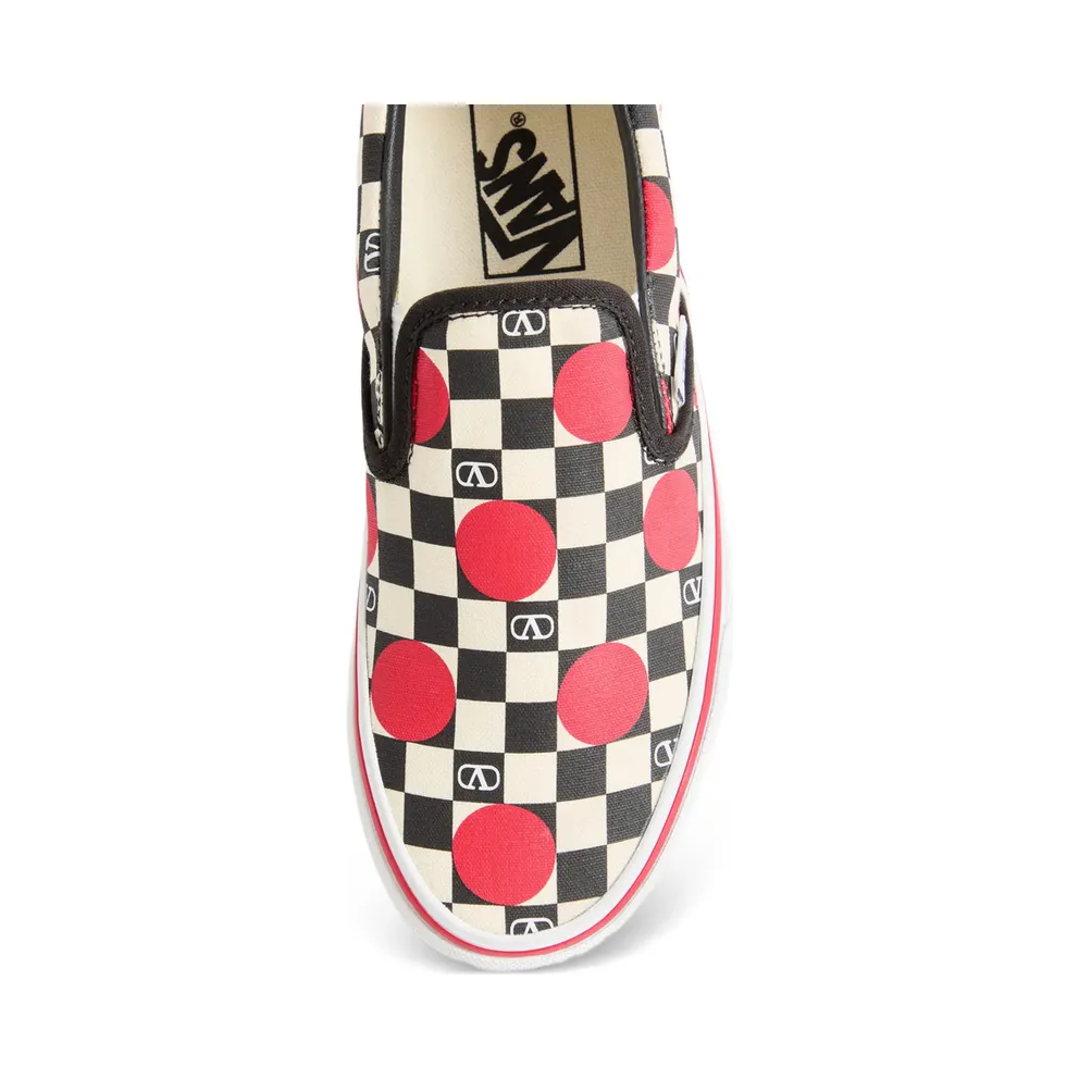 Vans X Valentino X Vans Checkerboard Slip-on “Neutrals/Black” (8W2S0NY9WHX BAG)