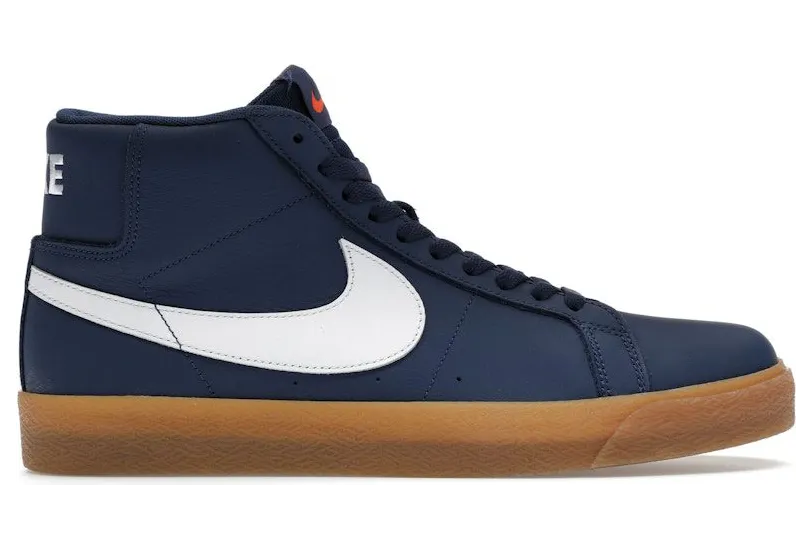 Nike SB Zoom Blazer Mid Orange Label Navy Gum (FJ1680-400)