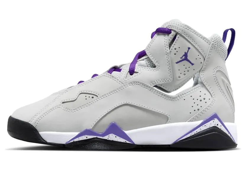 Jordan True Flight Light Base Grey White Black Purple Venom (343795-052)