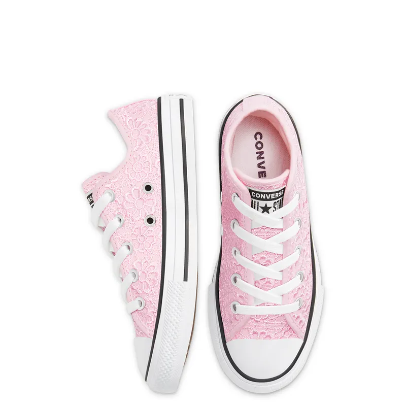 Converse Older Kids’ Daisy Crochet Chuck Taylor All Star Low Top (668284C)