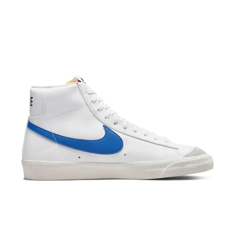 Nike Blazer Mid 77 Vintage Mismatched Swoosh Blue Red (BQ6806-117)