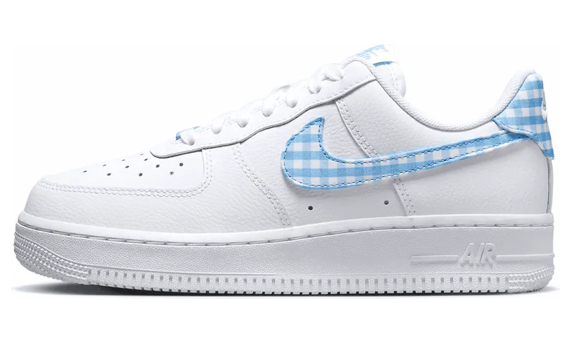 Nike Air Force 1 Low ’07 Essential White University Blue Gingham (DZ2784-100)
