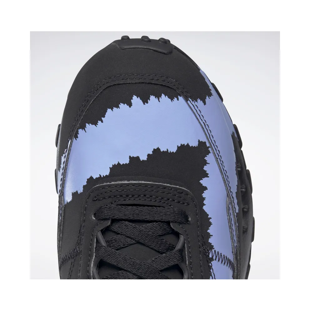 Reebok Collina Strada Classic Leather Legacy Shoes Core Black / Lilac Glow / Cloud White