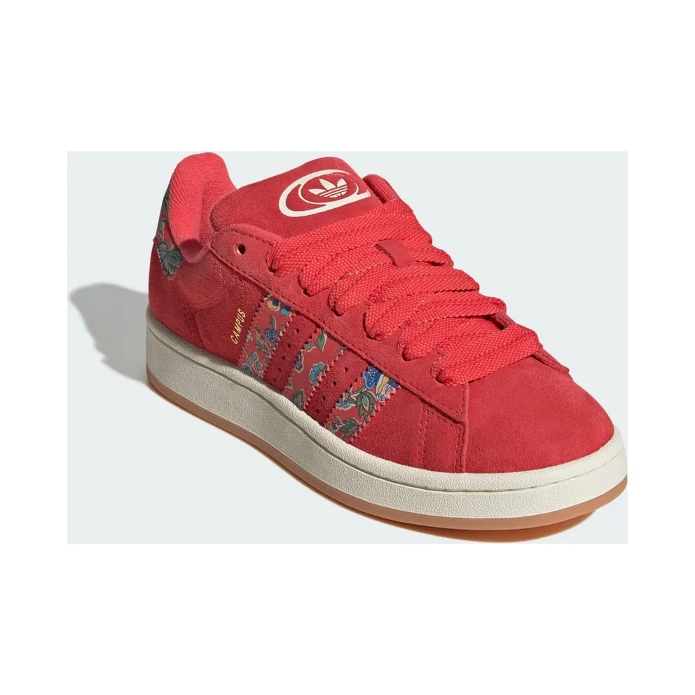 Adidas Campus 00s x Liberty London Semi Lucid Red / Cream White / Gold Metallic (JS1330)