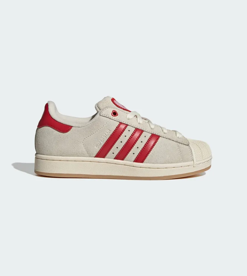 Adidas SUPERSTAR II SCHOENEN Cream White / Better Scarlet / Sandy Pink (KH9037)